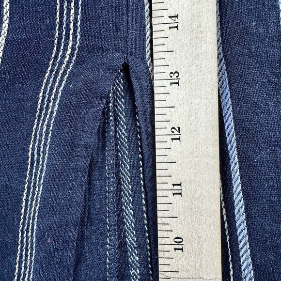 Ellen Tracy Tie Front Linen Blend Dress Size Small Navy White Stripe $129 NWT - Picture 16 of 16